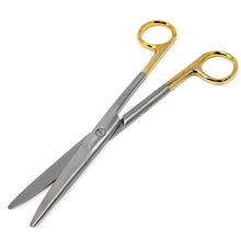 Load image into Gallery viewer, Mayo Dissecting Blunt Scissors 6.75", Straight, Stainless Steel, Gold Handle