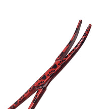 Load image into Gallery viewer, Hemostat Forceps 5.5" (14cm) Curved Serrated Jaws, Stainless Steel, Red Paws