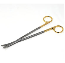 Load image into Gallery viewer, Metzenbaum Lab Dissecting Scissors, 7", Curved Blades, Stainless Steel, Gold Handle