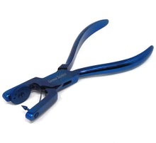 Load image into Gallery viewer, Multifunction Hole Punch Pliers 6-1/2" to Create 0.8mm-2mm Clean Holes Jewelry Making Handheld Stainless Steel Tool, BLUE