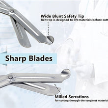Load image into Gallery viewer, 12/Pack Assorted Rainbow Colors Trauma Paramedic Shears Scissors 7.25" Stainless Steel