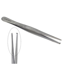 Load image into Gallery viewer, Specimen Spec Jar Forceps 5" (12.7 cm), Blunt 1x2 Rat Tooth Straight