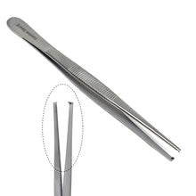 Load image into Gallery viewer, Specimen Spec Jar Forceps 6" (15.24 cm), Blunt 1x2 Rat Tooth Straight