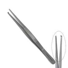 Load image into Gallery viewer, Specimen Spec Jar Forceps 5.5" (14 cm), Blunt 1x2 Rat Tooth Straight