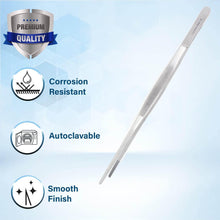 Load image into Gallery viewer, Dissecting Thumb Forceps Tweezers 12" (30.5 cm), Blunt Serrated Tips