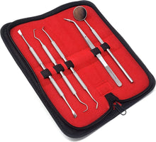Load image into Gallery viewer, 5 Pcs Oral Hygiene Kit Stainless Steel Dental Tools Professional Deep Cleaning Scaler Teeth Care Set
