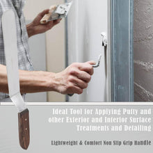 Load image into Gallery viewer, A2Z Scilab Brand Engineering Classic Offset Caulk Tooling Spatula, Stainless Steel (10 " Long Offset Blade)