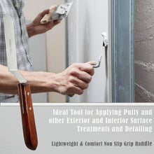 Load image into Gallery viewer, A2Z Scilab Brand Engineering Classic Offset Caulk Tooling Spatula, Stainless Steel (4 " Long Offset Blade)