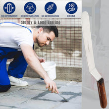 Load image into Gallery viewer, A2Z Scilab Brand Engineering Classic Offset Caulk Tooling Spatula, Stainless Steel (8 " Long Offset Blade)