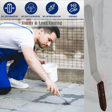 Load image into Gallery viewer, A2Z Scilab Brand Engineering Classic Offset Caulk Tooling Spatula, Stainless Steel (12 " Long Offset Blade)