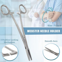 Load image into Gallery viewer, 8 Pcs Laceration Dissecting Set Complete Suture Instrument Kit, Stainless Steel Tools