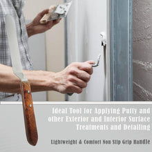 Load image into Gallery viewer, A2Z Scilab Brand Engineering Classic Offset Caulk Tooling Spatula, Stainless Steel (5 " Long Offset Blade)