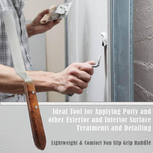 Load image into Gallery viewer, A2Z Scilab Brand Engineering Classic Offset Caulk Tooling Spatula, Stainless Steel (6 " Long Offset Blade)