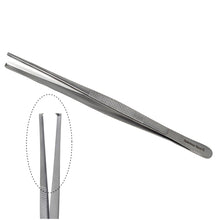 Load image into Gallery viewer, Specimen Spec Jar Forceps 8" (20.32 cm), Blunt 1x2 Rat Tooth, Straight