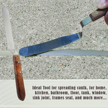 Load image into Gallery viewer, A2Z Scilab Brand Engineering Classic Offset Caulk Tooling Spatula, Stainless Steel (5 " Long Offset Blade)