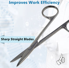 Load image into Gallery viewer, Stainless Steel Iris Dissecting Scissors 4.5", Straight, Fine Point