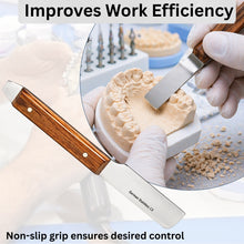 Load image into Gallery viewer, Wooden handle Plaster Alignate Knife #5R, Stainless Steel