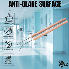 Load image into Gallery viewer, 12/Pack Plastic Handle Dissecting Dissection Teasing Needle Straight + Angled