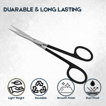 Load image into Gallery viewer, Supercut Delicate Steven Tenotomy Scissors 4.5" Straight, Color Handle