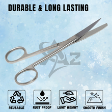 Load image into Gallery viewer, Lab Dissecting Scissors, Sharp/Blunt, 5.5", Curved, Stainless Steel