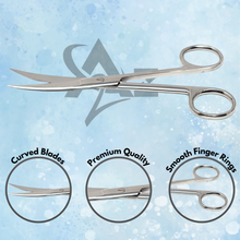 Load image into Gallery viewer, Lab Dissecting Scissors, Sharp/Sharp, 5.5", Curved, Stainless Steel