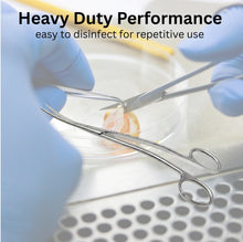 Load image into Gallery viewer, Double Bent Lab Dissecting Metzenbaum Scissors, Curved Blades, Stainless Steel, 6.25"
