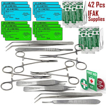 Load image into Gallery viewer, First Aid Kit 42/pk Surgical Suture Medical Trauma Dressing Supplies