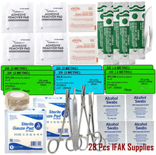 Load image into Gallery viewer, First Aid Kit 28/pk Emergency Medical Trauma Dressing Supplies