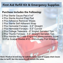 Load image into Gallery viewer, First Aid Kit 32/pk Emergency Medical Trauma Dressing Supplies