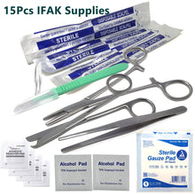 Load image into Gallery viewer, First Aid Kit 15/pk Emergency Medical Trauma Dressing Supplies