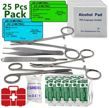 Load image into Gallery viewer, First Aid Kit 25/pk Emergency Medical Trauma Dressing Supplies