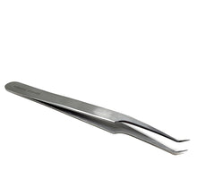 Load image into Gallery viewer, Lab Forceps Offset Angled Needle Point Tip 4.75" Tweezers, Stainless Steel