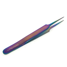 Load image into Gallery viewer, Stainless Steel Watch & Jewelery Repair Tweezers #5 Forceps, Fine Point, Multi Rainbow Color, Premium Quality