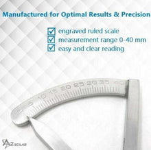 Load image into Gallery viewer, Premium Castroviejo Caliper Graduated 0-40mm Curved 7"