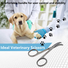 Load image into Gallery viewer, Northbent Suture Stitch Scissors 3.5" with Curved One Hook Blade, Stainless Steel