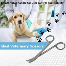 Load image into Gallery viewer, Northbent Suture Stitch Scissors 4.5" with Curved One Hook Blade, Stainless Steel