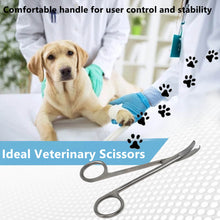 Load image into Gallery viewer, Northbent Suture Stitch Scissors 5.5" with Curved One Hook Blade, Stainless Steel