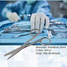 Load image into Gallery viewer, Lab Dissecting Scissors, Sharp/Blunt, 4.5", Straight, Stainless Steel
