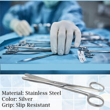 Load image into Gallery viewer, Lab Dissecting Scissors, Blunt/Blunt. 6.5", Straight, Stainless Steel