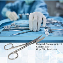 Load image into Gallery viewer, Lab Dissecting Scissors, Sharp/Blunt, 4.5", Curved, Stainless Steel