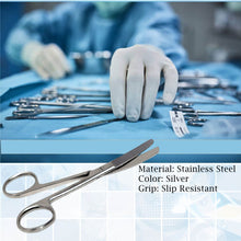 Load image into Gallery viewer, Lab Dissecting Scissors, Blunt/Blunt. 4.5", Curved, Stainless Steel