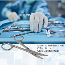 Load image into Gallery viewer, Lab Dissecting Scissors, Sharp/Sharp, 4.5", Curved, Stainless Steel