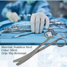 Load image into Gallery viewer, Lab Dissecting Scissors, Blunt/Blunt. 5.5", Curved, Stainless Steel