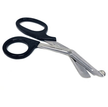 Load image into Gallery viewer, Trauma Shears 7.25" Paramedic Scissors Stainless Steel Serrated Blade, Black