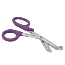 Load image into Gallery viewer, Trauma Shears 7.25" Paramedic Scissors Stainless Steel Serrated Blade, Purple