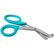 Load image into Gallery viewer, Trauma Shears 7.25" Paramedic Scissors Stainless Steel Serrated Blade, Teal