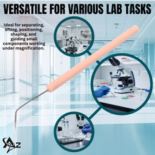 Load image into Gallery viewer, 12/Pack Plastic Handle Dissecting Dissection Teasing Needle Angled
