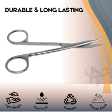 Load image into Gallery viewer, Steven Tenotomy Scissors 4.5" Curved, Stainless Steel