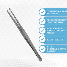 Load image into Gallery viewer, Precision Blunt Jaws Kocher 1x2 Rat Tooth Thumb Forceps 8"