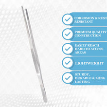 Load image into Gallery viewer, Dissecting Thumb Forceps Tweezers 12" (30.5 cm), Blunt Serrated Tips